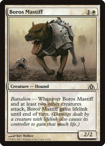 Boros Mastiff 1 Dragon's Maze Magic card