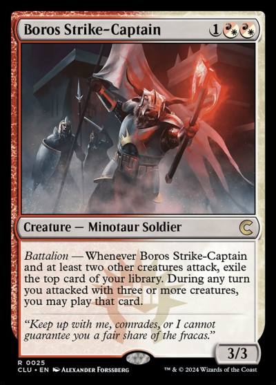 Boros Strike-Captain 25 Ravnica: Clue Edition Magic card