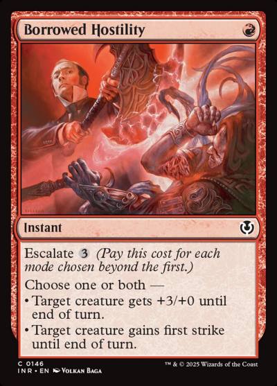 Borrowed Hostility INR-146 Innistrad Remastered Magic card