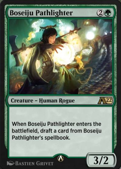 Boseiju Pathlighter YNEO-26 Alchemy: Kamigawa Magic card