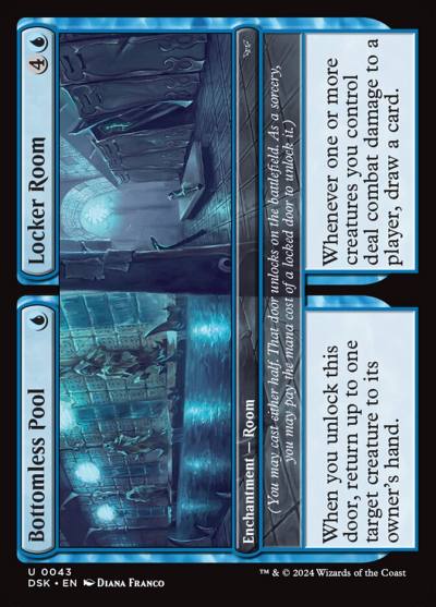Bottomless Pool // Locker Room DSK-43 Duskmourn: House of Horror Magic card