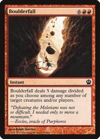 Boulderfall THS-115 Theros Magic card