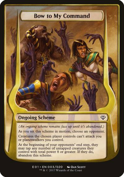 Bow to My Command OE01-3STAR Archenemy: Nicol Bolas Schemes Magic card