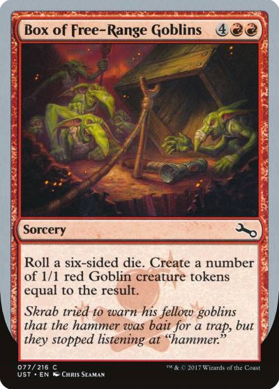 Box of Free-Range Goblins UST-77 Unstable Magic card