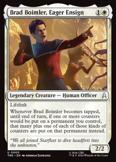 Brad Boimler, Eager Ensign TRK-5 Star Trek Magic card