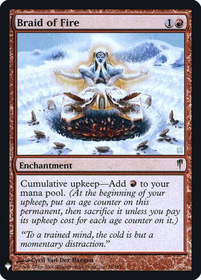 Braid of Fire PLST-CSP-78 The List Magic card