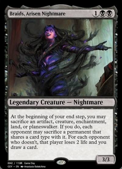 Braids, Arisen Nightmare PRM-105692 Magic Online Promos Magic card