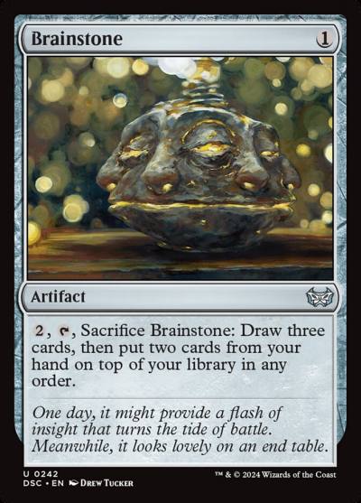 Brainstone DSC-242 Duskmourn: House of Horror Commander Magic card