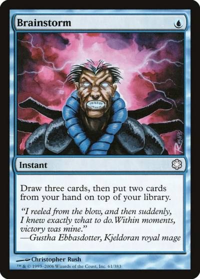 Brainstorm CST-61 Coldsnap Theme Decks Magic card
