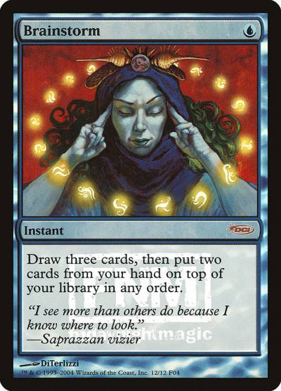 Brainstorm F04-12 Friday Night Magic 2004 Magic card