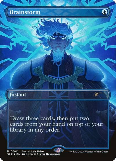 Brainstorm SLP-1 Secret Lair Showdown Magic card
