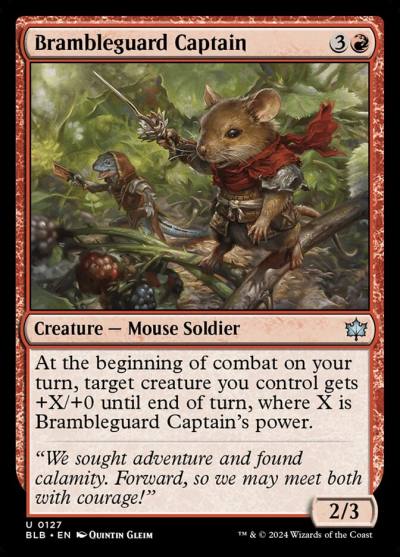 Brambleguard Captain BLB-127 Bloomburrow Magic card
