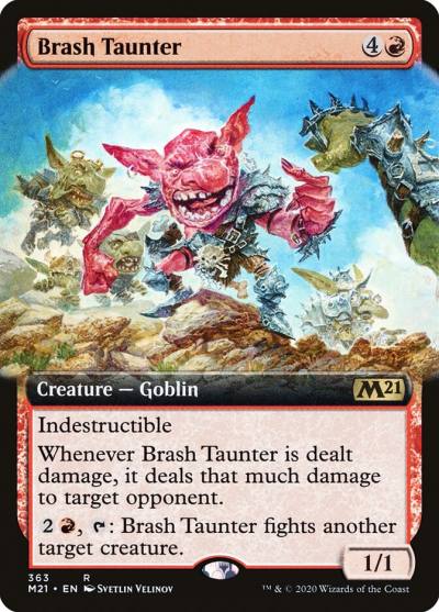 Brash Taunter M21-363 Core Set 2021 Magic card