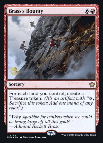 Brass's Bounty PFDN-190S Foundations Promos Magic card