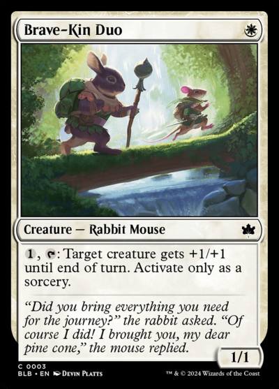 Brave-Kin Duo BLB-3 Bloomburrow Magic card