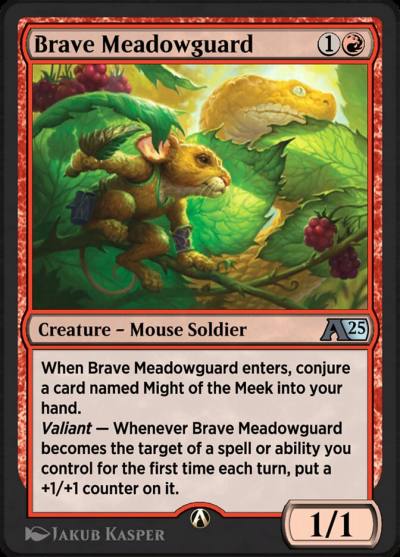 Brave Meadowguard YBLB-13 Alchemy: Bloomburrow Magic card