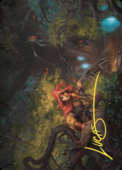 Brave the Wilds // Brave the Wilds AWOE-25 Wilds of Eldraine Art Series Magic card