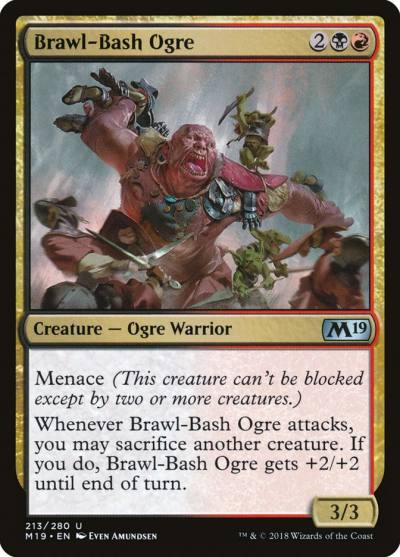 Brawl-Bash Ogre 213 Core Set 2019 Magic card