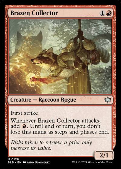 Brazen Collector 128 Bloomburrow Magic card