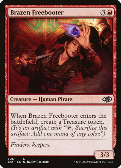 Brazen Freebooter J22-506 Jumpstart 2022 Magic card