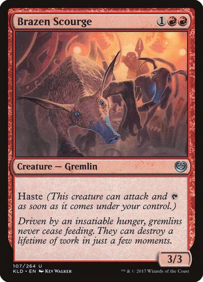 Brazen Scourge KLD-107CROSS Kaladesh Magic card