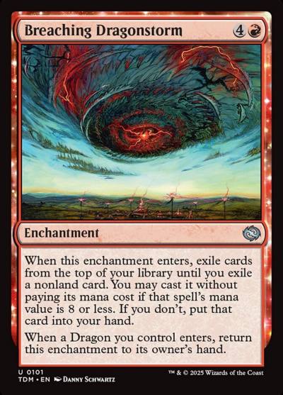 Breaching Dragonstorm TDM-101 Tarkir: Dragonstorm Magic card