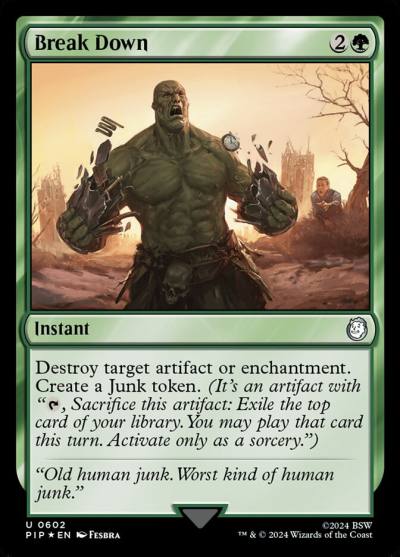 Break Down PIP-602 Fallout Magic card