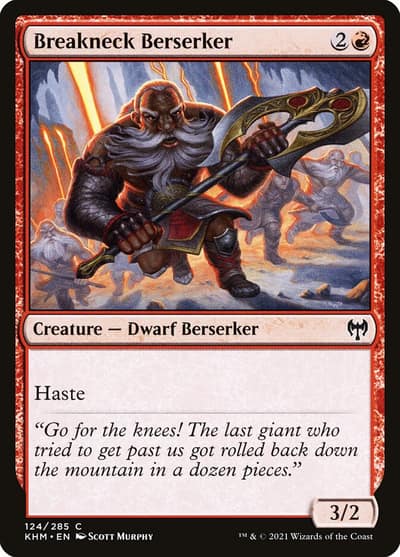 Breakneck Berserker 124 Kaldheim Magic card