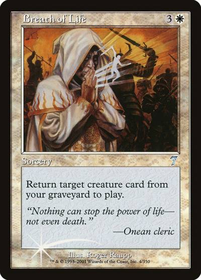 Breath of Life 7ED-4STAR Seventh Edition Magic card