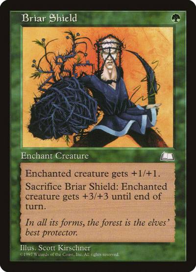 Briar Shield WTH-121 Weatherlight Magic card