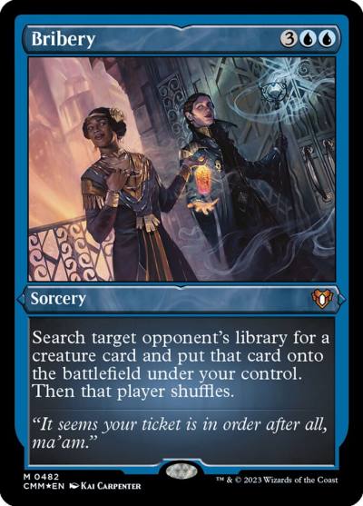 Bribery CMM-482 Commander Masters Magic card