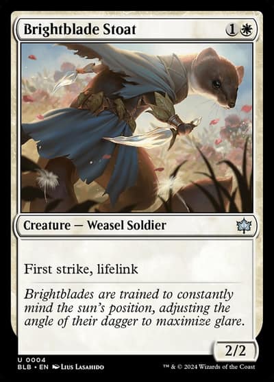 Brightblade Stoat 4 Bloomburrow Magic card