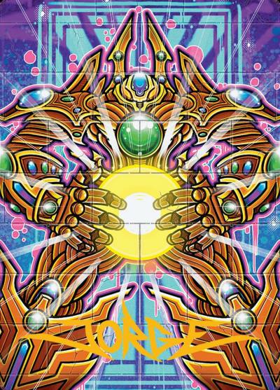 Brightglass Gearhulk // Brightglass Gearhulk ADFT-53 Aetherdrift Art Series Magic card