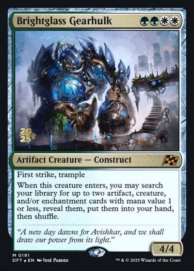 Brightglass Gearhulk PDFT-191S Aetherdrift Promos Magic card