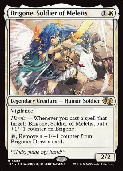 Brigone, Soldier of Meletis J25-30 Foundations Jumpstart Magic card