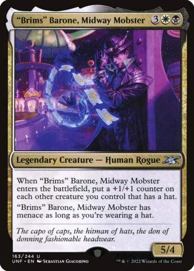 Brims Barone, Midway Mobster UNF-163 Unfinity Magic card