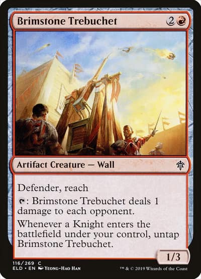 Brimstone Trebuchet 116 Throne of Eldraine Magic card