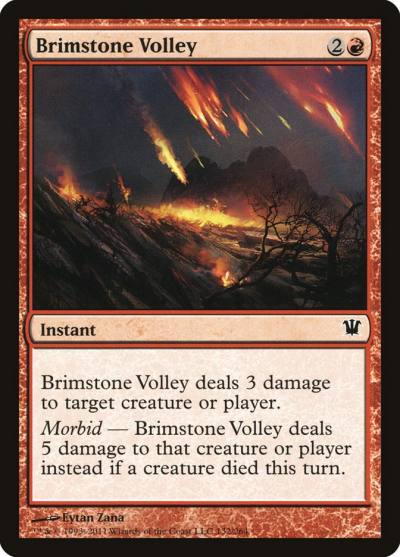 Brimstone Volley ISD-132 Innistrad Magic card