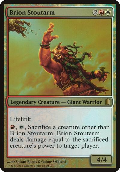 Brion Stoutarm OCM1-2 Commander's Arsenal Oversized Magic card