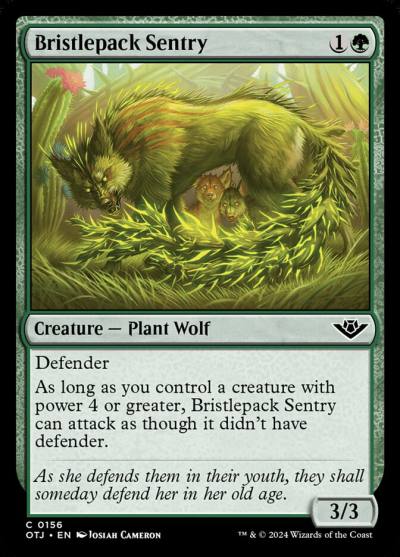 Bristlepack Sentry OTJ-156 Outlaws of Thunder Junction Magic card