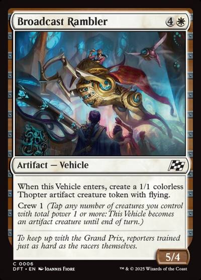 Broadcast Rambler DFT-6 Aetherdrift Magic card