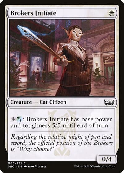 Brokers Initiate 5 Streets of New Capenna Magic card