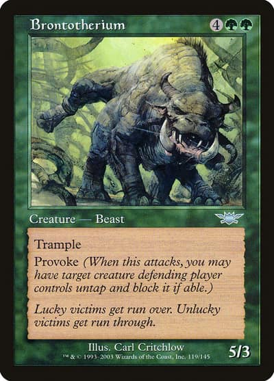 Brontotherium 119 Legions Magic card