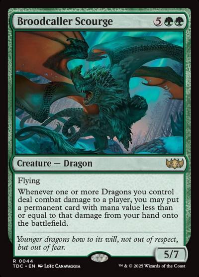 Broodcaller Scourge TDC-44 Tarkir: Dragonstorm Commander Magic card