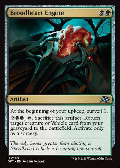 Broodheart Engine DFT-193 Aetherdrift Magic card