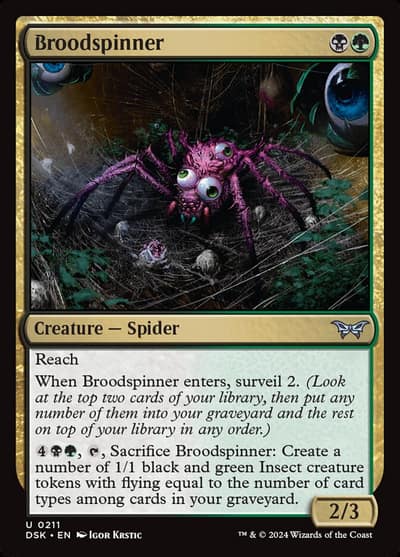 Broodspinner 211 Duskmourn: House of Horror Magic card