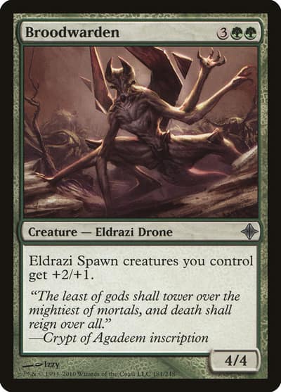 Broodwarden 181 Rise of the Eldrazi Magic card