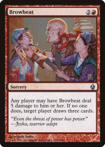 Browbeat PD2-21 Premium Deck Series: Fire and Lightning Magic card
