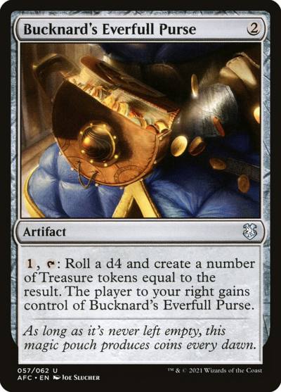 Bucknard's Everfull Purse AFC-57 Forgotten Realms Commander Magic card