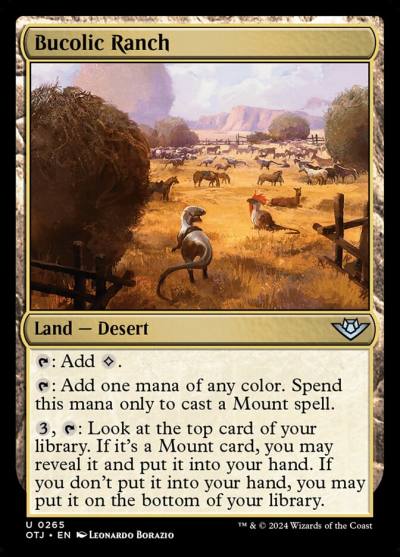 Bucolic Ranch OTJ-265 Outlaws of Thunder Junction Magic card